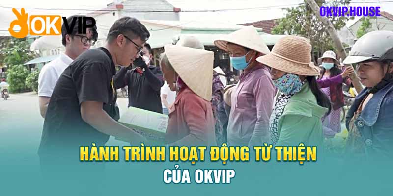 Okvip trao nhu yếu phẩm cho cộng đồng người Việt tại Campuchia