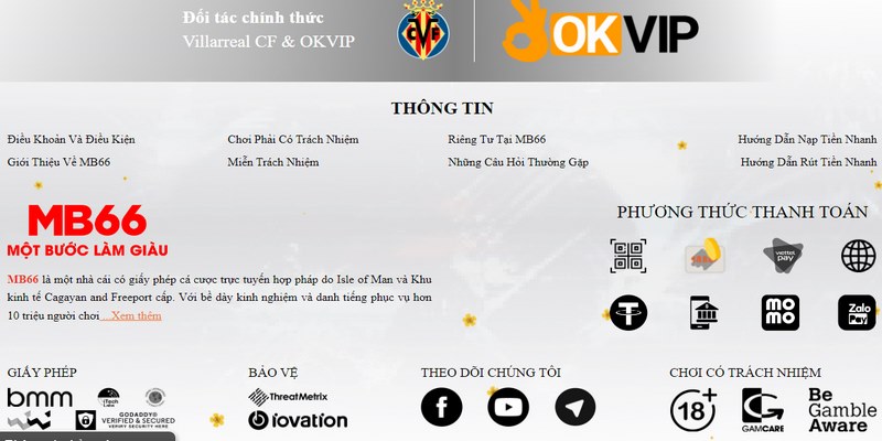 Nhà cái được sự hẫu thuẫn vững chắc về tiềm lực kinh tế của OKVIP